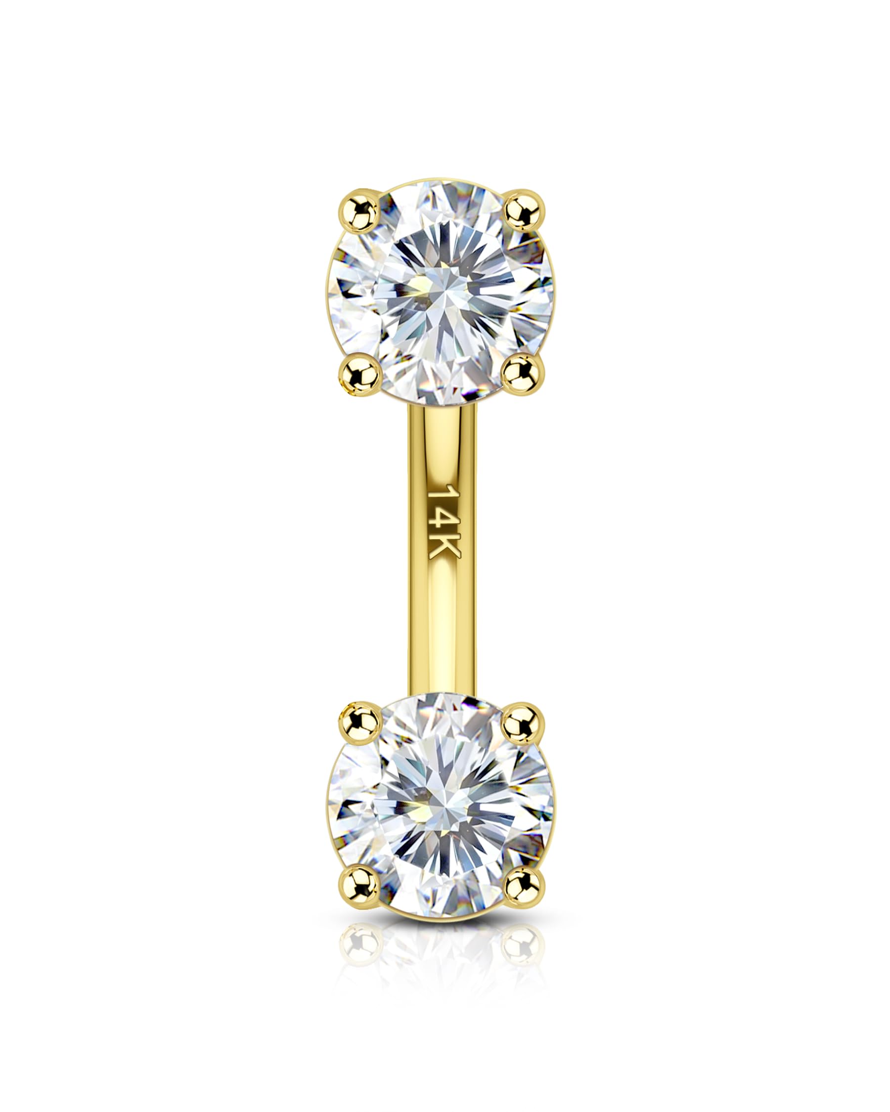COCHARM 14K Solid Gold Rook Earrings