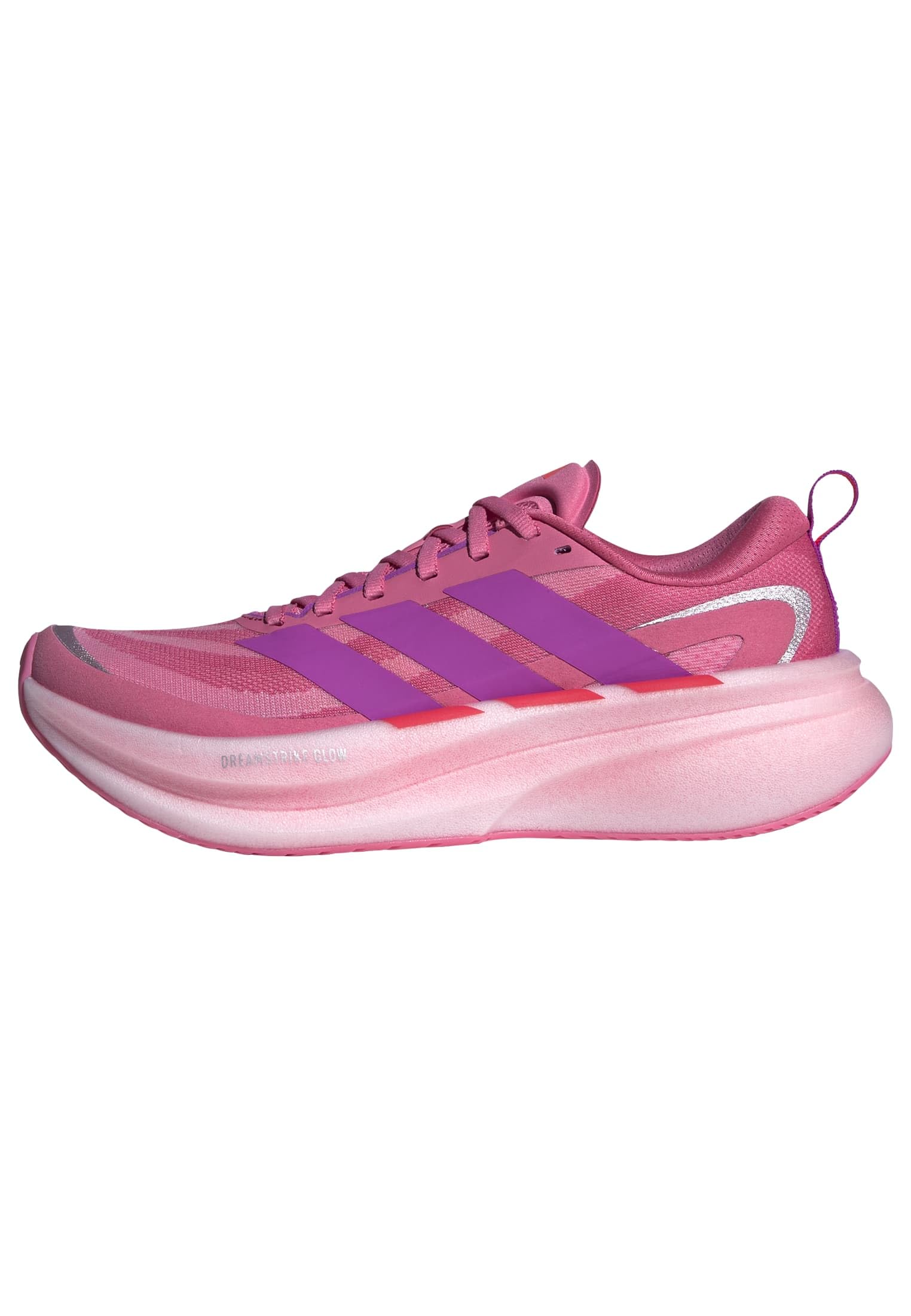 adidas Women's Supernova Glide Running Shoes, Pink Fusion/Purple Burst/Lucid red, 4.5 UK
