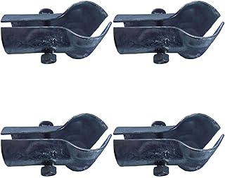 END CLAMP / PANEL T CLAMP: 1-5/8" Chain Link Fence Clamp (for "T"-ing into a pipe (1-5/8" x 1-5/8"). 4 CLAMPS