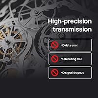 Vista 8 de CME WIDI Thru6 BT - MIDI Thru/Split de 2 entradas y 6 salidas con DIN de 5 pines y MIDI Bluetooth - tecnología a prueba de futuro, transferencia