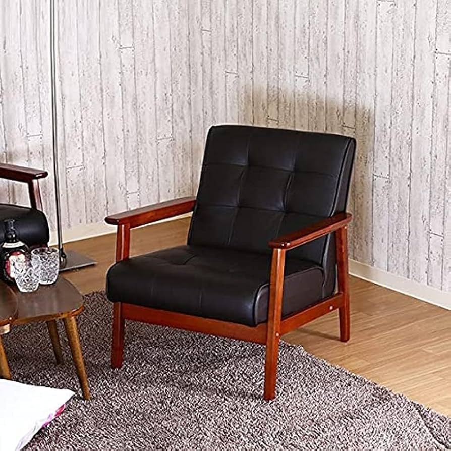 ダークブラウン 合成皮革 1人掛けソファ 楽天市場】ソファ 一人掛け レザー ローソファー 1人 脚付き
