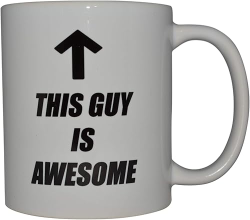 Miniatura 2 de Taza divertida de café de Rogue River Tactical - Taza "This guy is awesome", idea de regalo para papá, hombres, hermano y novio, 11 oz, blanca