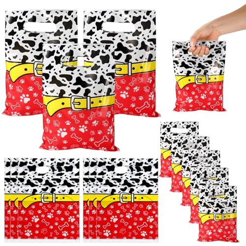 SAVITA 50pz Sacchetti Regalo, a Forma Zampa di Cane a Forma Cucciolo di Cartone Animato per Feste Compleanno e Baby Shower