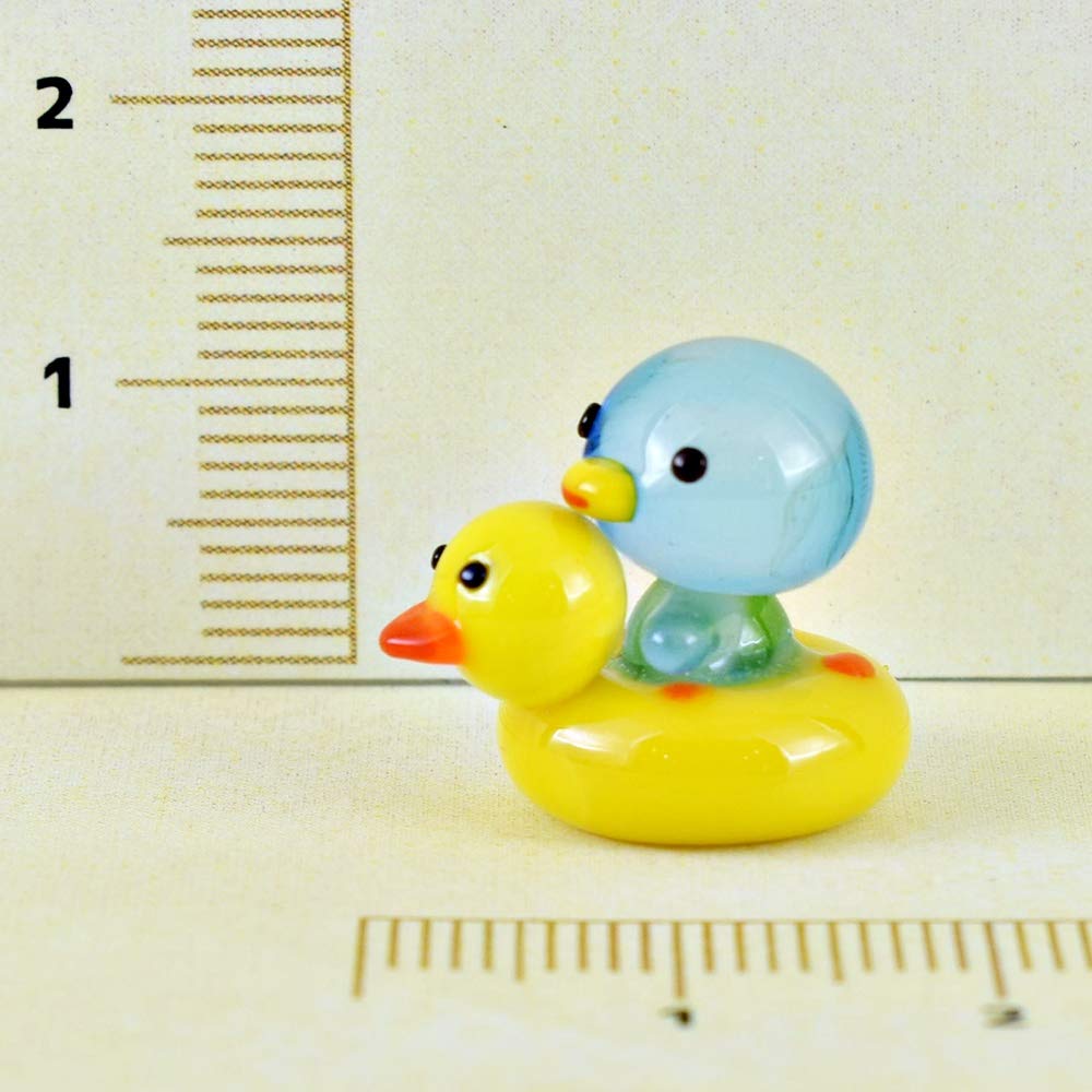 Amazon.co.jp: かわいい 手作り ガラス細工 アヒル浮輪ペンギン