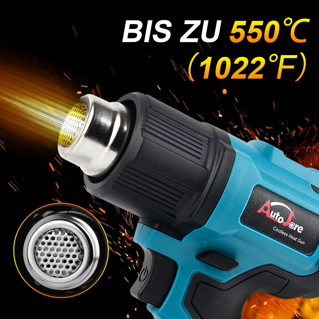Makita DHG180ZK 18V heteluchtpistool excl. accu's en lader