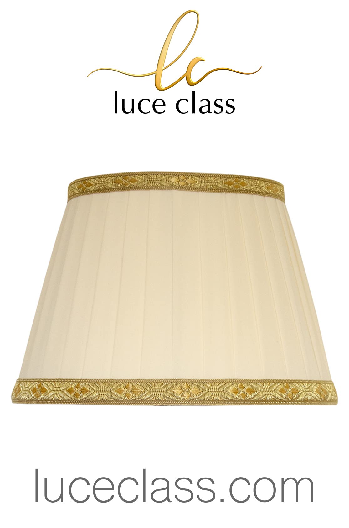 Generico LUCECLASS | cappello paralume paraluce per lampada tondo nuovo in tessuto pieghettato avorio panna stoffa fatto a mano Made in Italy cucito a mano. (DIAM.40 ATTACCO E27, BORDEAUX)