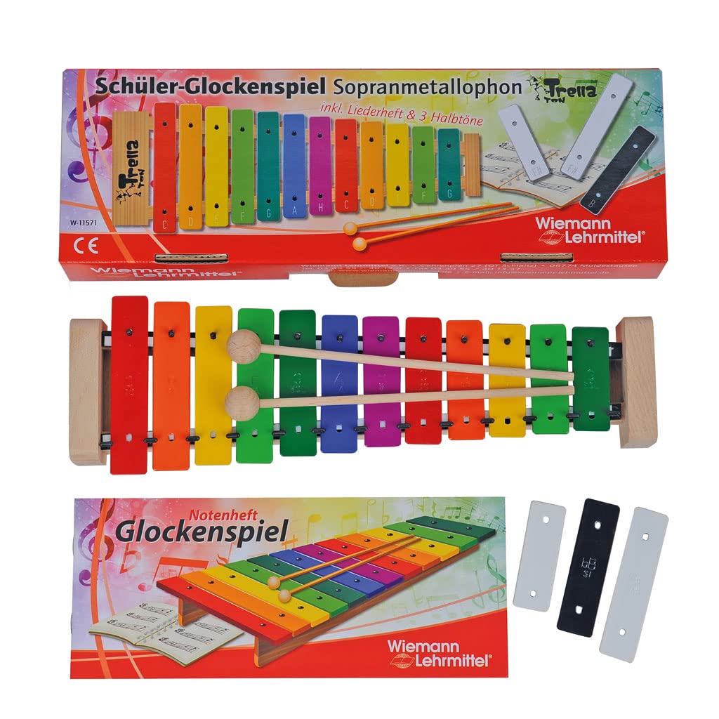 Schüler Glockenspiel bunt, Sopranmetallophon | Wiemann Lehrmittel