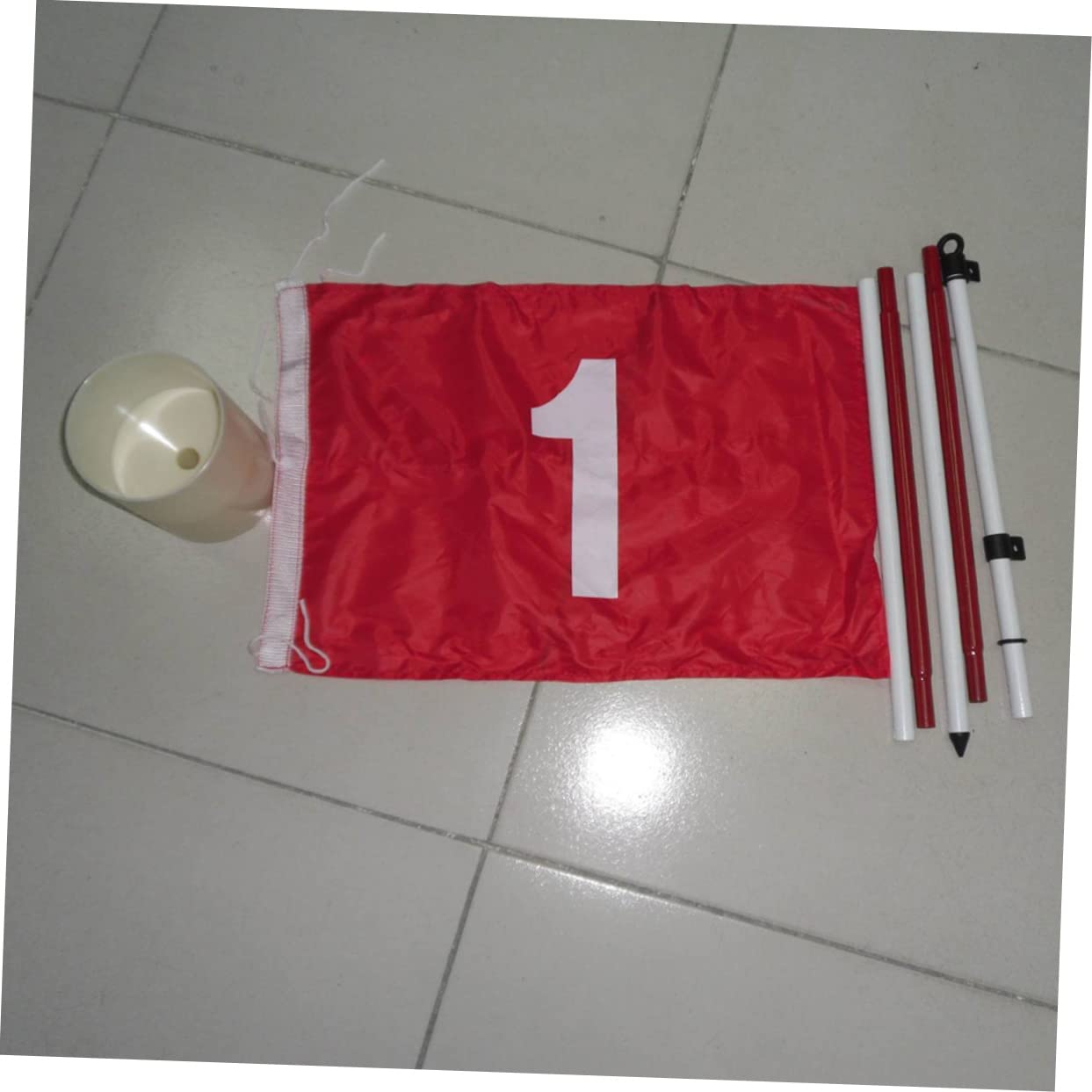 Asta de Bandera de 5 Secciones para Golf y Putting Green