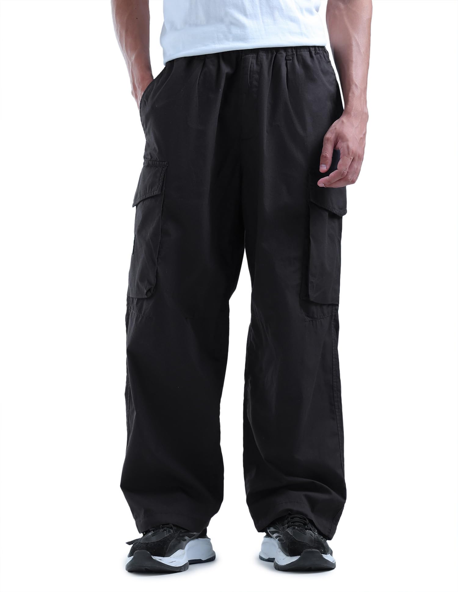 flying machine Men's Relaxed Fit Trousers| Solid | Mid Rise-picture-35