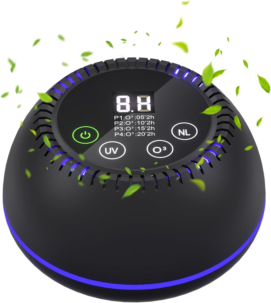 3-in-1 Ozone Machine Odor Removal with 10000mAh Battery, Air Purifier for Pets, Smoke, Home, Closet,