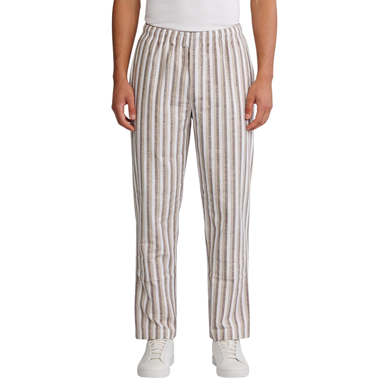 Men’s Super-Combed Cotton Printed Pyjamas | Regular Fit with Elasticated Waist and Drawstring |Comfortable Loungewear for Men-image-35