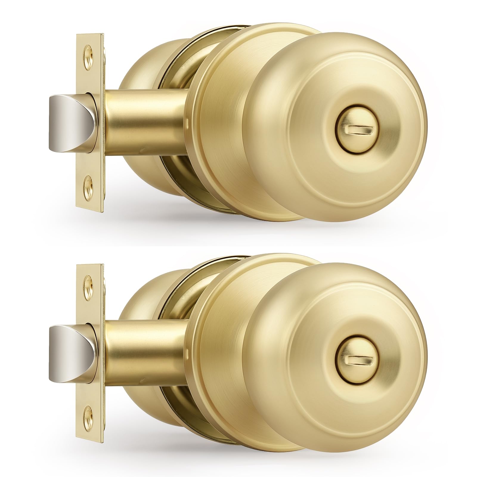 Probrico Gold Dummy Door Knobs - 2 Pack -17