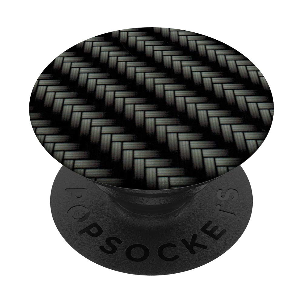 Black and Grey Weave Metal Carbon Fiber Looking Design