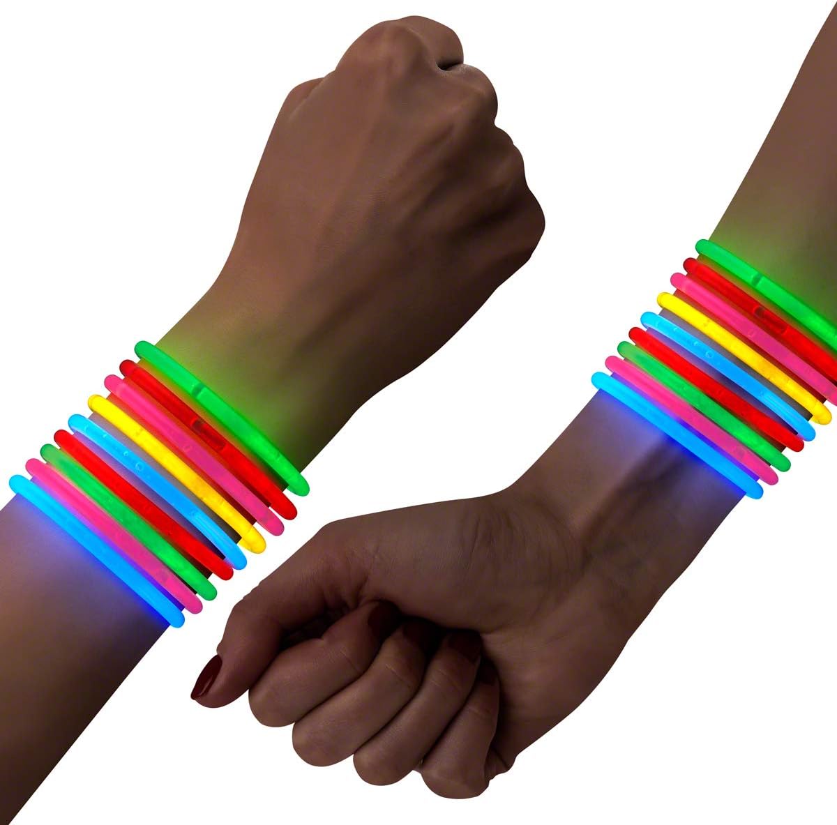 FlashingBlinkyLights 300 8" Glow Stick Bracelets Wholesale Pack