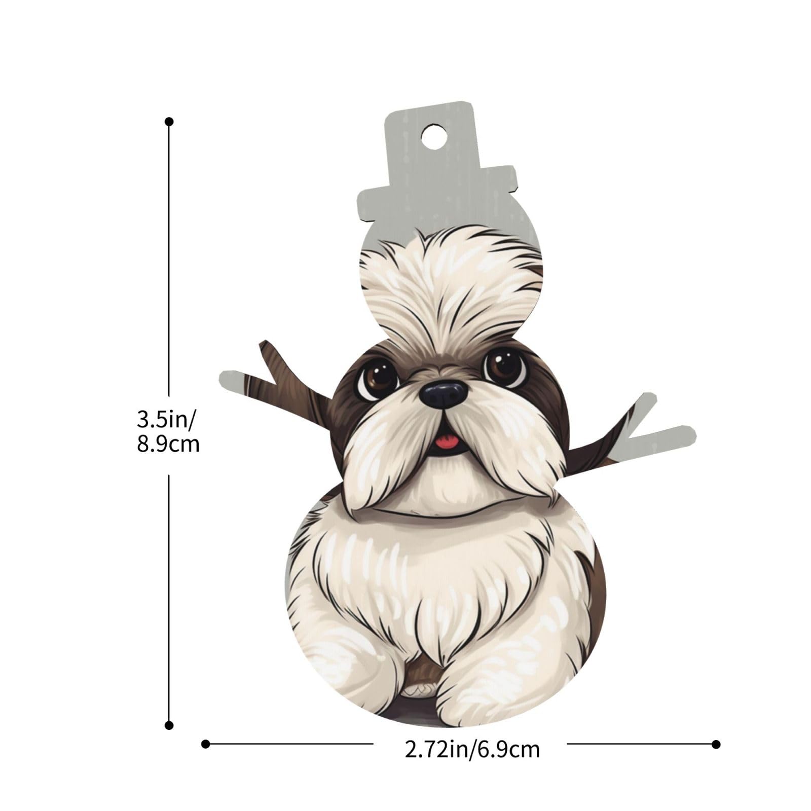 Amazon.co.jp: シーズー犬クリスマス木製オーナメントクリスマスツリー