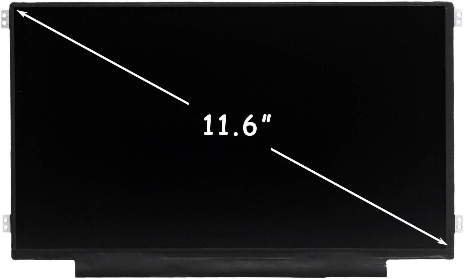 FirstLCDLCD Screen Replacement for Dell ChromeBook 11 3100 3120 3162 3164 3180 I3180 3181 C3181 5190 P26T FGF20 0FGF20 LED Display Assembly,11.6" 1366x768(Non Touch,Right & Left Mounting brakets)