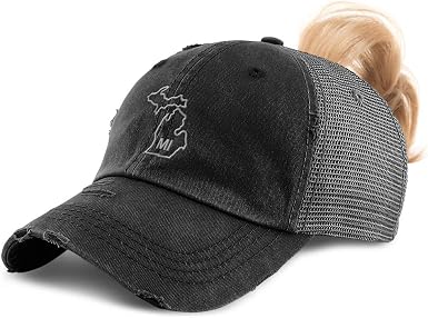 Womens Ponytail Cap Michigan State 