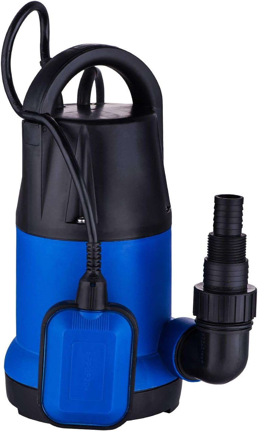 Homdox 1HP Submersible Sump Pump Water Pump Clean/Dirty Water Pump (1 HP 3566 GPH)