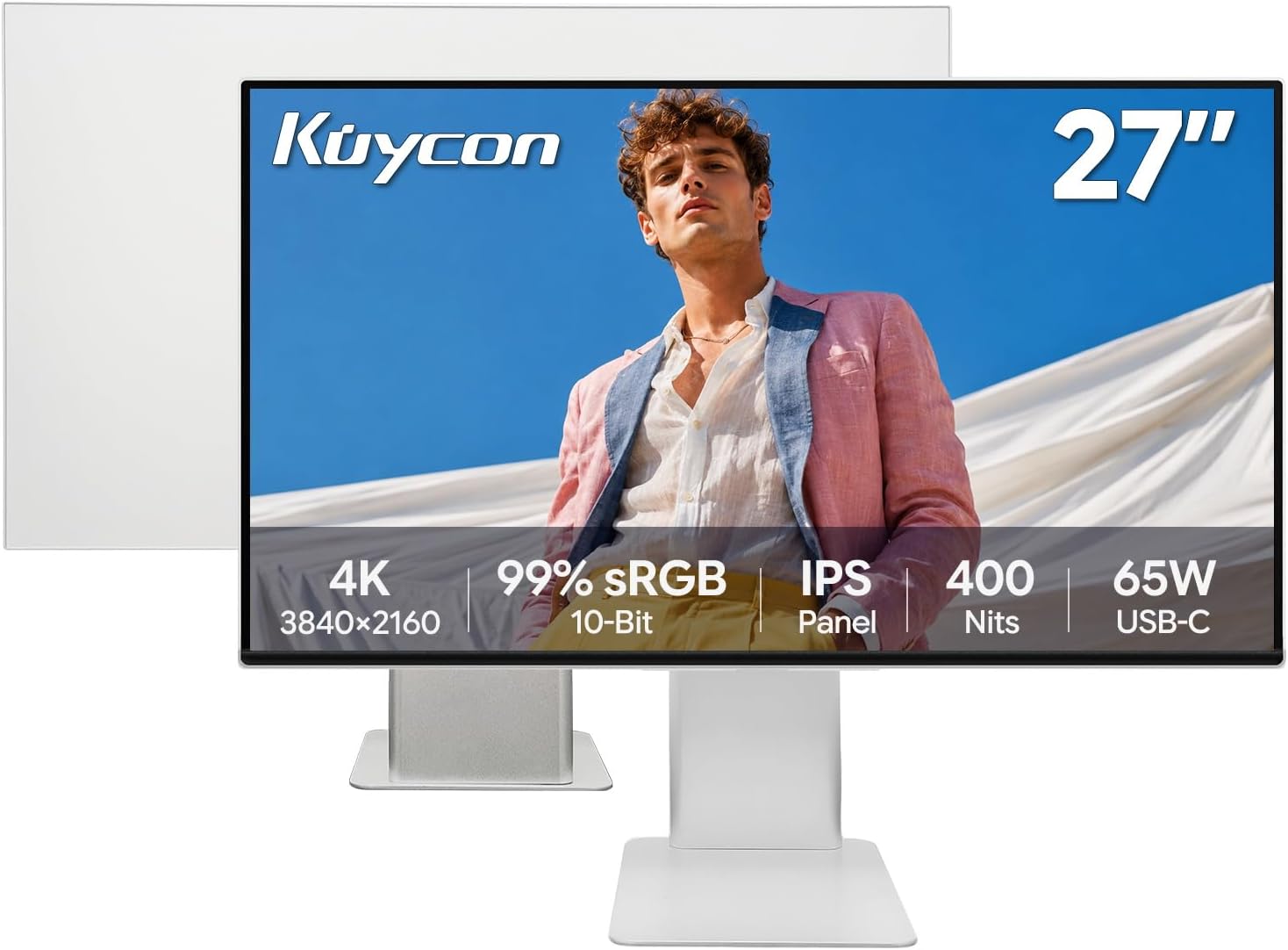 P27L 27 inch 4K UHD Monitor, IPS Matte Panel
