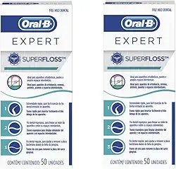 Kit 2 Fio Dental SuperFloss Expert