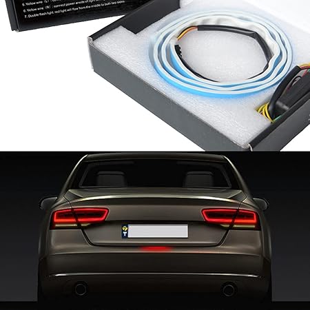 Amazon Gohantee 流星ledテープ Ledテープライト シーケンシャルウインカー 流れるウインカー 1cm シーケンシャル 車用 Rgb 5050 12v Led 極薄 トランクライト Ip65防水 汎用タイプ Ledテープ 車 バイク