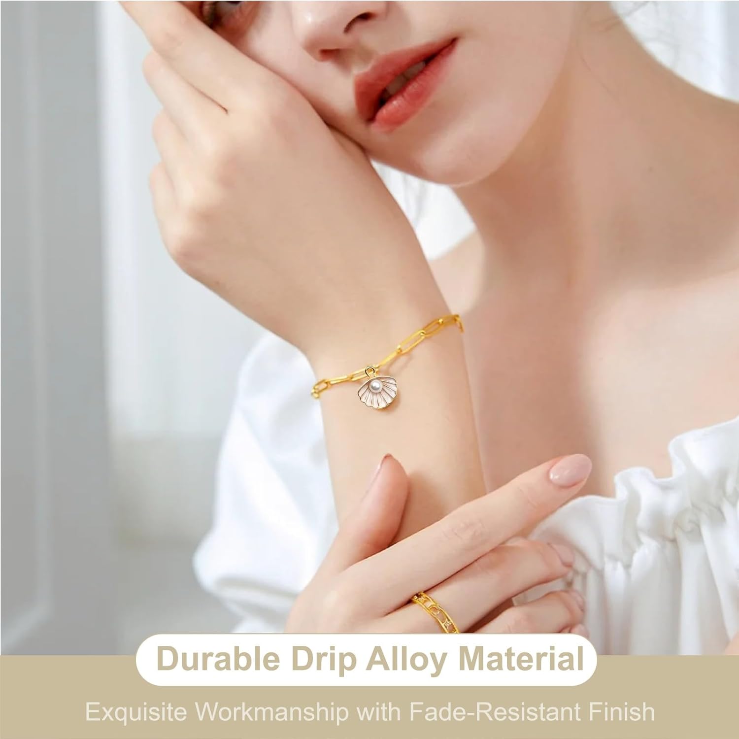 NIIIYTYB 30Pcs Shell Charm Starfish Charms for Jewelry Making DIY Necklace Bracelet and Earrings Beachy Seashell Charms for Coastal Nautical Sea and Summer Inspired Handmade Jewelry Projects - Image 6