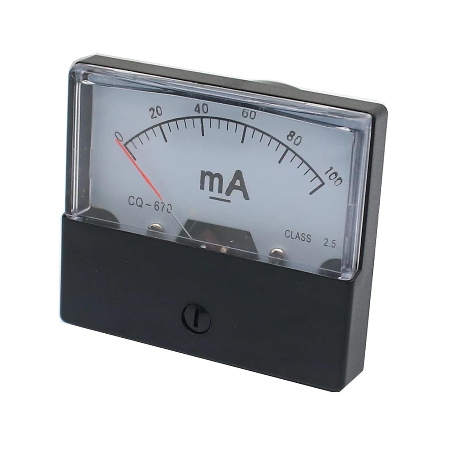 DH-670 Analog Panel Meter DC1mA2m3AmA5mA-300mA500mA1000mA 1Pcs(1000mA)