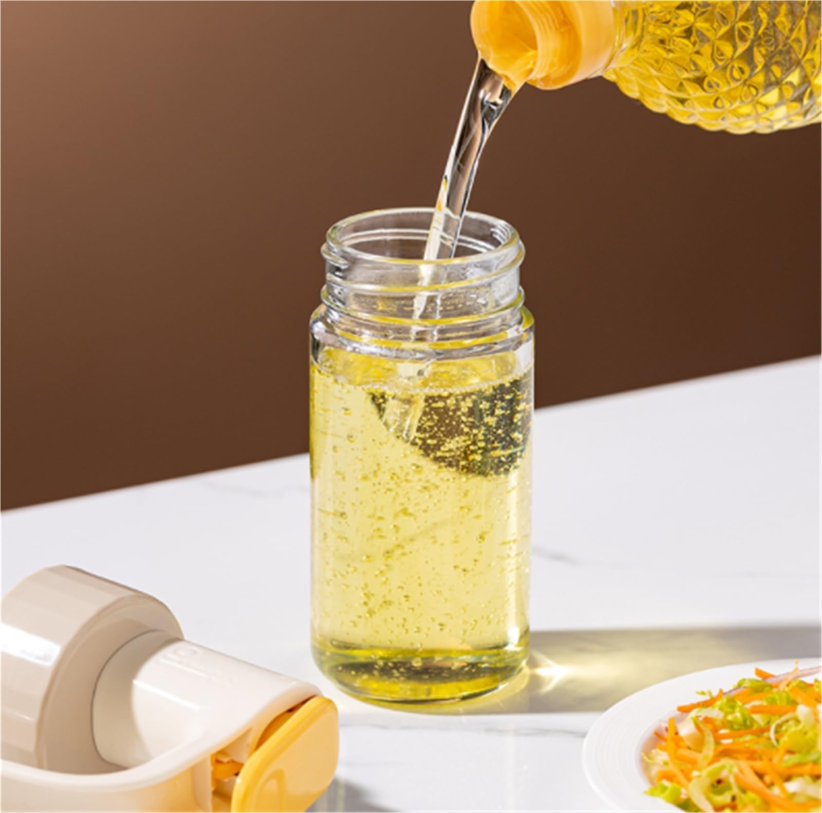 Cocina Dispensador De Aceite Botella Dosificadora De Aceite De Oliva De Vidrio Pulverizador De Aceite Adecuado For Asar Ensaladas Y Freír Pulverizador Aceite Spray(180ml)