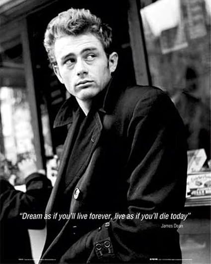 Empire Mini Poster De James Dean Citation Dream En Anglais Amazon Fr Cuisine Et Maison