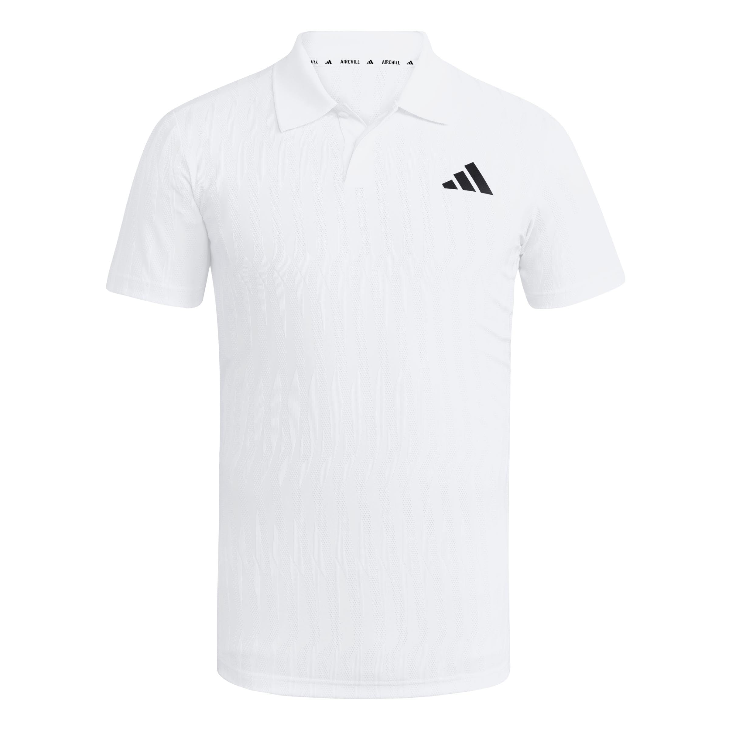 adidas Men's Tennis Climacool+ Airchill Freelift Polo Shirt, White, L