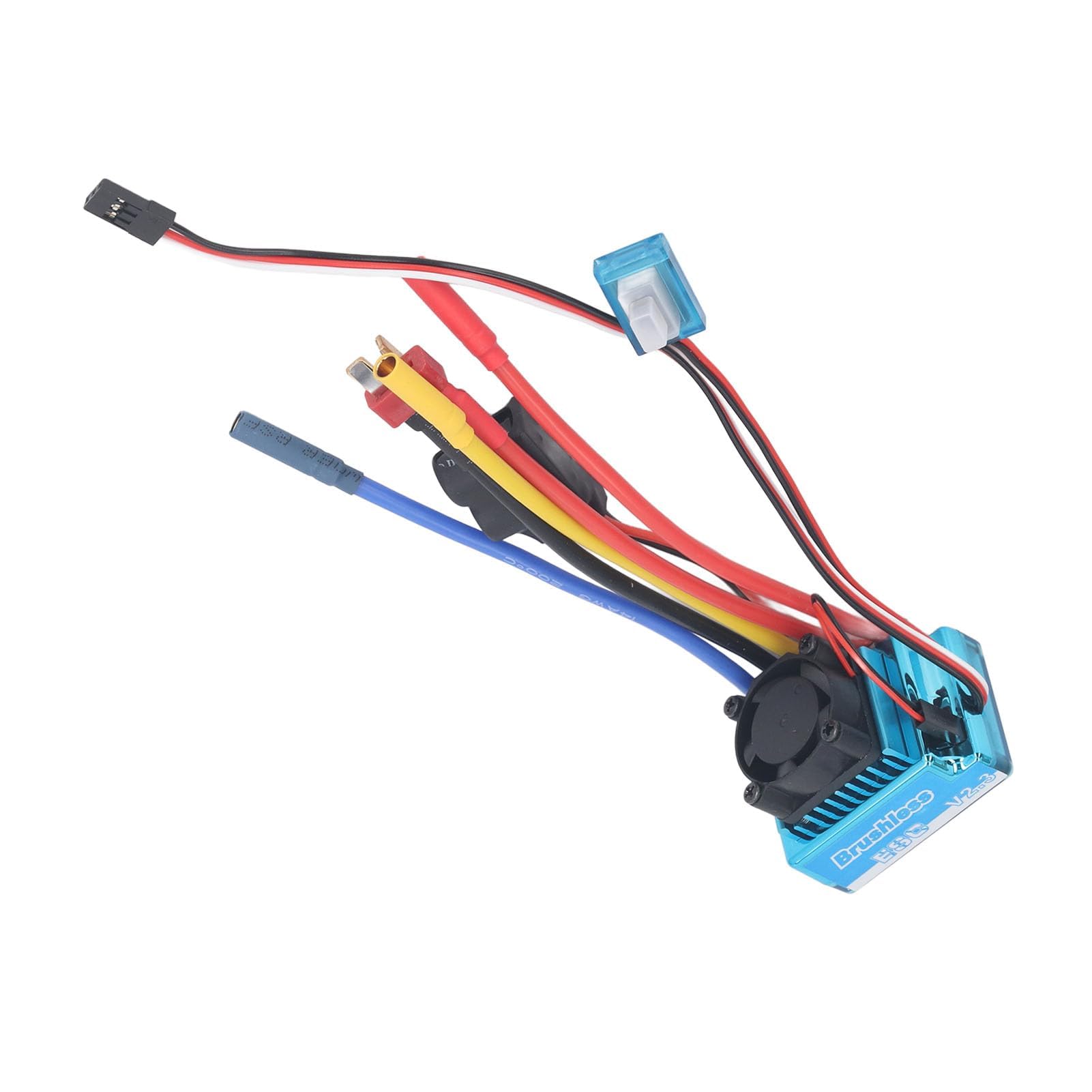 Regolatore di Velocità Senza Spazzole, 80A Resistente all'Acqua Antipolvere con Regolazione Potenza Frenante, ESC Elettronico for Modellismo RC, Auto e Barche in Esterno