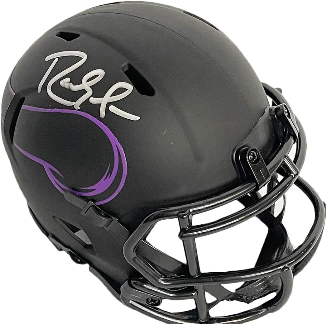 Randy Moss Autographed Vikings Eclipse Mini Helmet - Hand Signed & JSA Authenticated : Collectibles & Fine Art