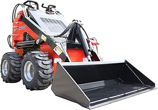 TYPHON STOMP Mini Skid Steer Loader – 1800lbs Skid Steer with Wide Bucket – Compact Skid-steer Machine For Garden, Farms, Parks, Roads – Ideal for Digging, Drilling, Bull-Dozing