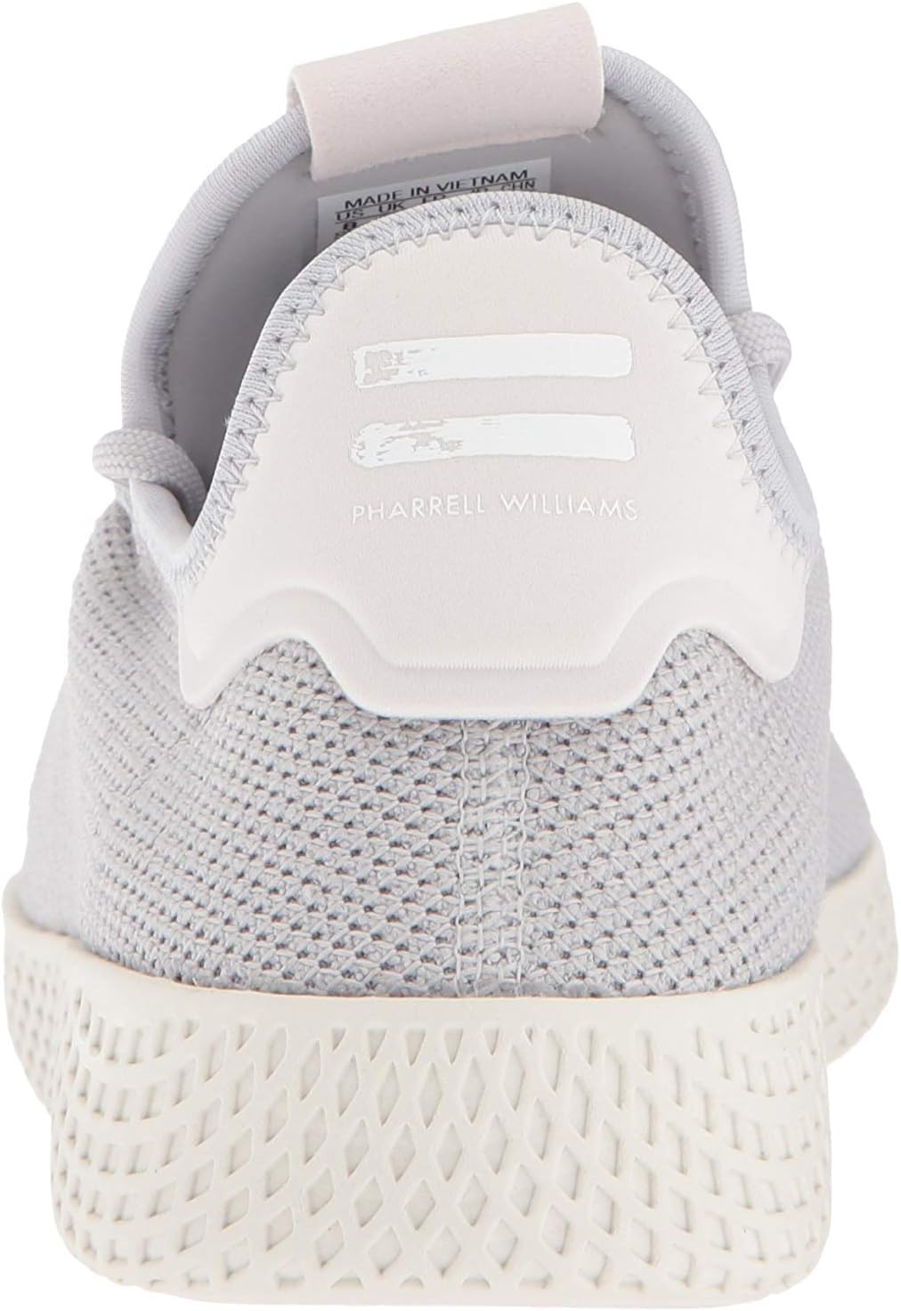 adidas Kids' Pw Hu C Tennis Shoe,Carbon/Carbon/Chalk White,3 Medium US Little Kid
