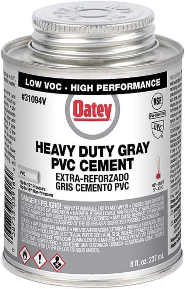 Cement PVC HD Gray 8OZ