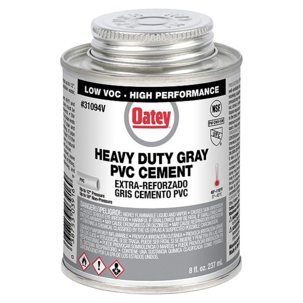 Cemento PVC HD Gris 8 oz