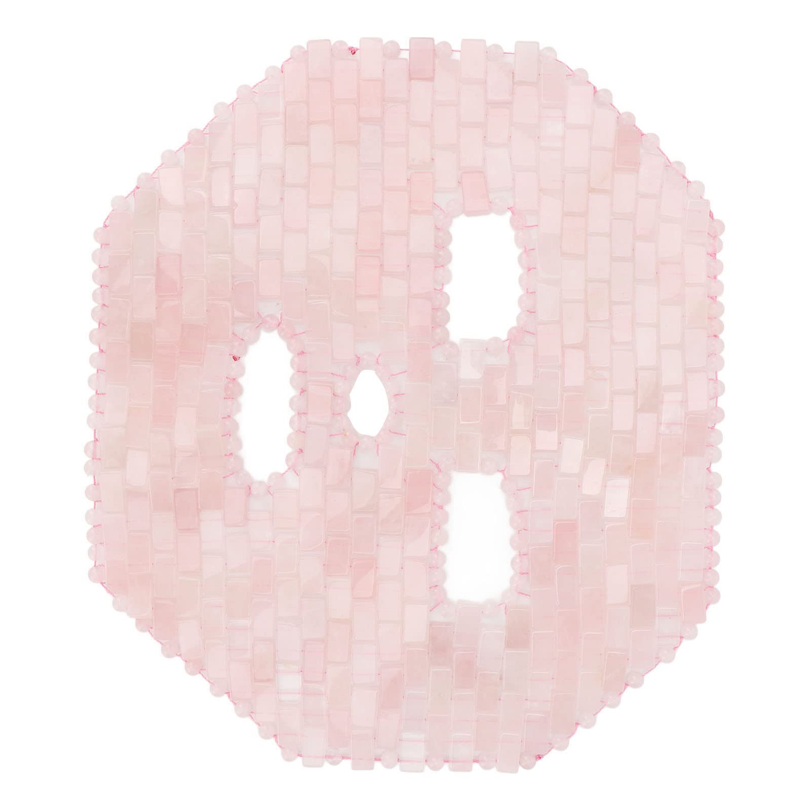 Maschera per il viso in giada maschera antirughe in pietra per dormire strumento di massaggio cosmetico per la cura della pelle per occhiaie, occhi gonfi con drenaggio linfatico