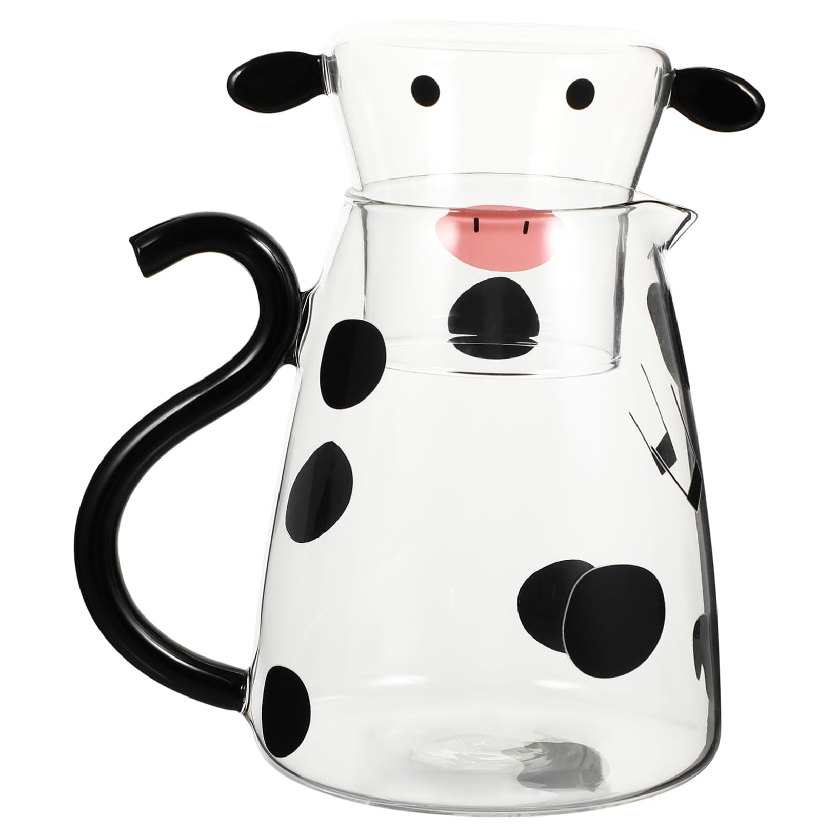 Carafe à lait verre bouilloire micro ondable et théière design cartoon pour boisson