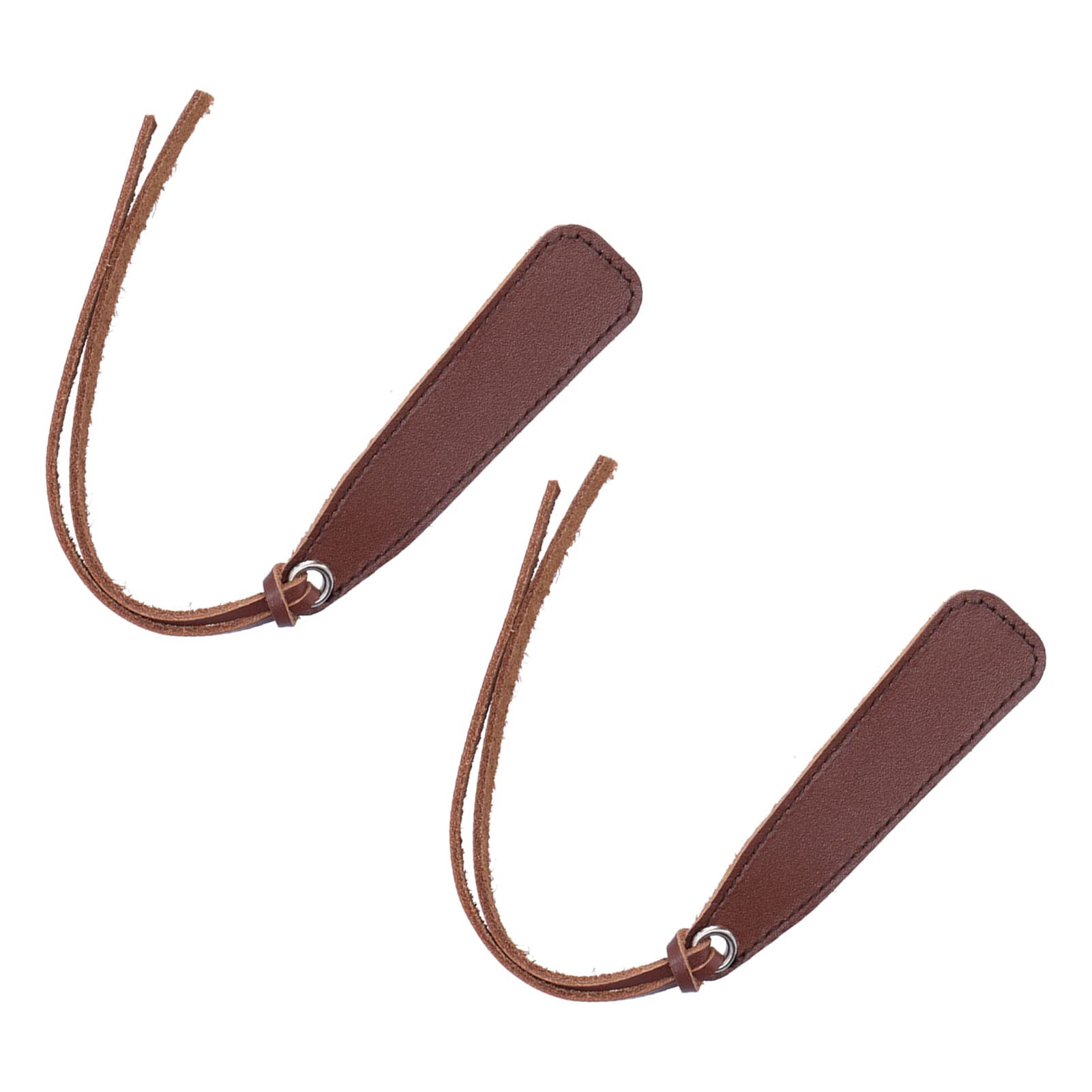 Ejoyous Juego de Marcapáginas de Cuero Marcador de Libro Retro 2 Piezas con Borla 90 X 25 X 2,5 Mm Marcador de Página Procesado a Mano para Niños Estudiantes Profesores Lectura de Libros de Estudio
