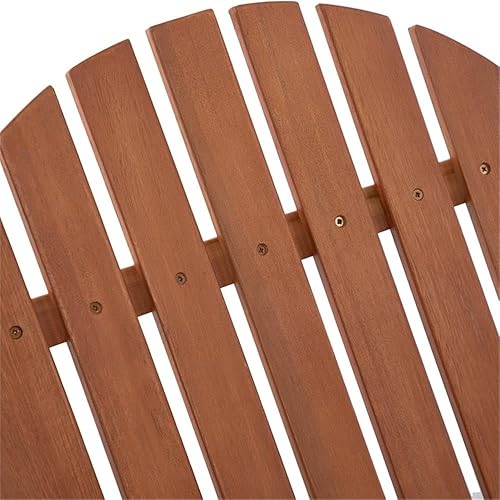 Miniatura 7 de Silla Adirondack de madera de eucalipto al aire libre de 34" W en natural