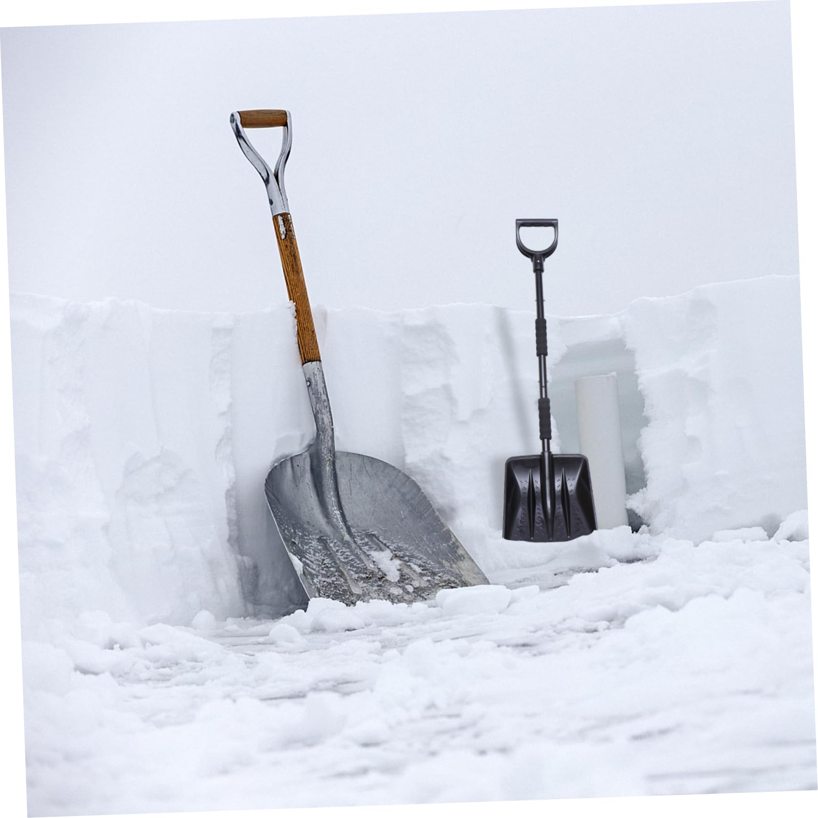 HEMOTON Spazzaneve per Auto Raschiaghiaccio e Spazzola per Neve Attrezzi per Rimozione Neve da Tetto Casa e Parabrezza Camion Strumenti Invernali Staccabili