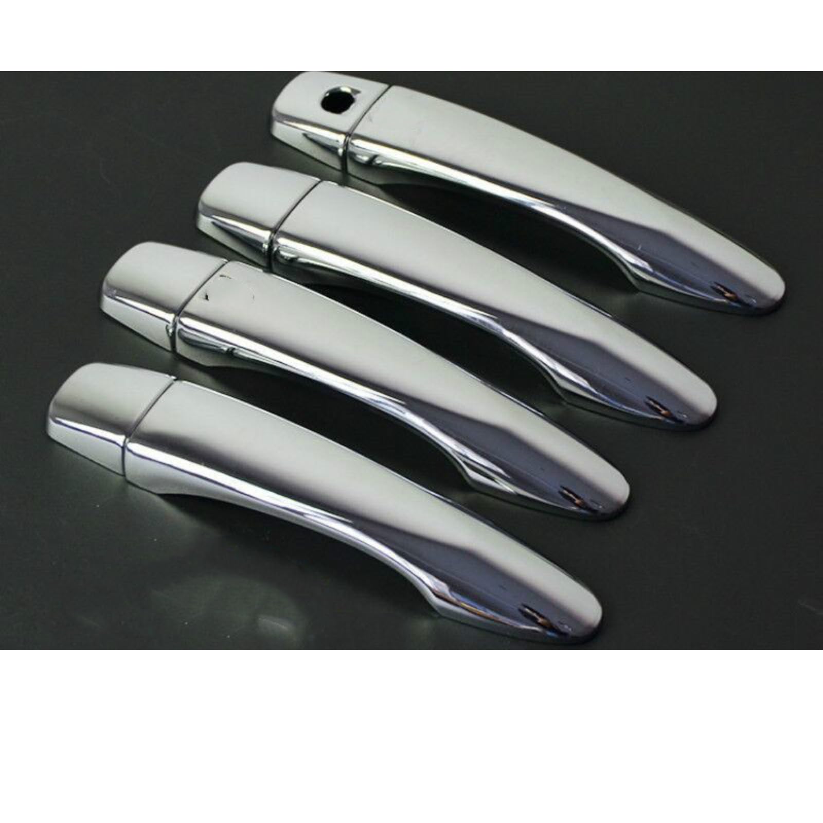 Couvercle poignée de porte chrome Nissan Pulsar C13 anti-rayure argent brillant