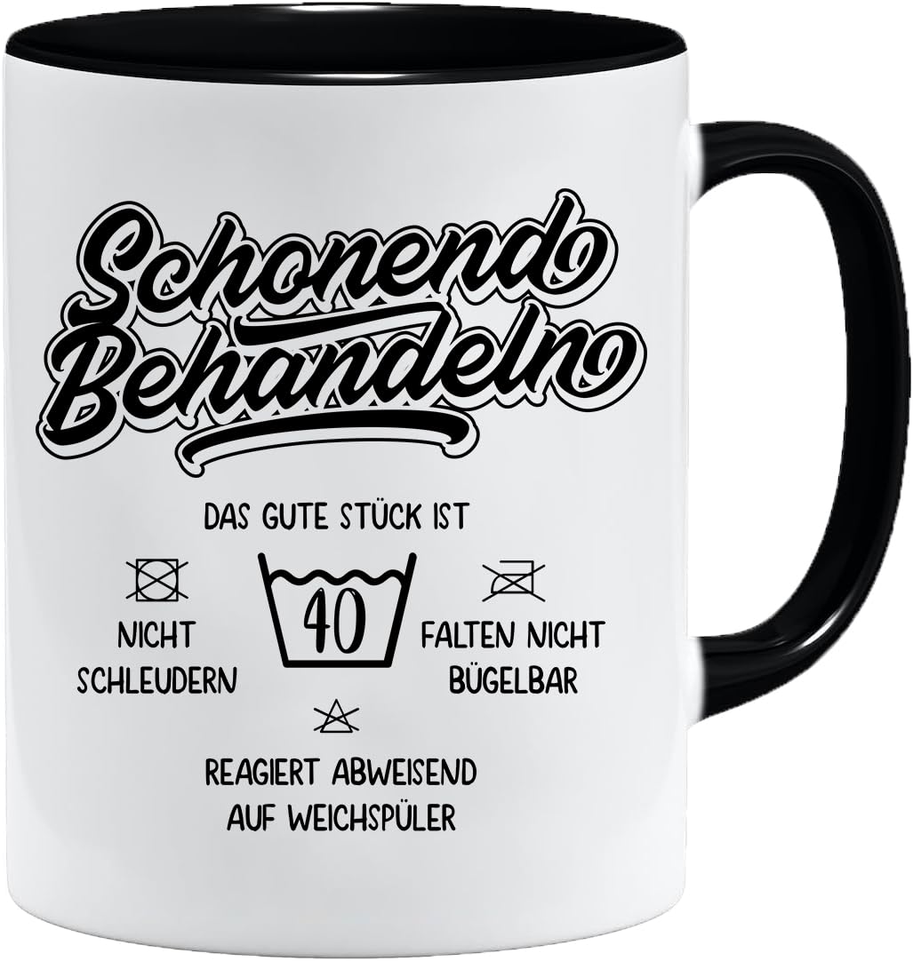 Gift Birthday Mug with Saying Schonend Behandeln Das Gute Stück Ist 40 Gift for 40th Birthday 40 Years Birthday Gift Ideas Gifts for Dad Grandpa Mug Gift Ideas