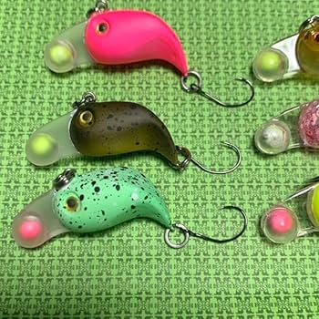 ロデオクラフト　クランク エリア用小型シルエットクランクベイト5種の狙える深さと