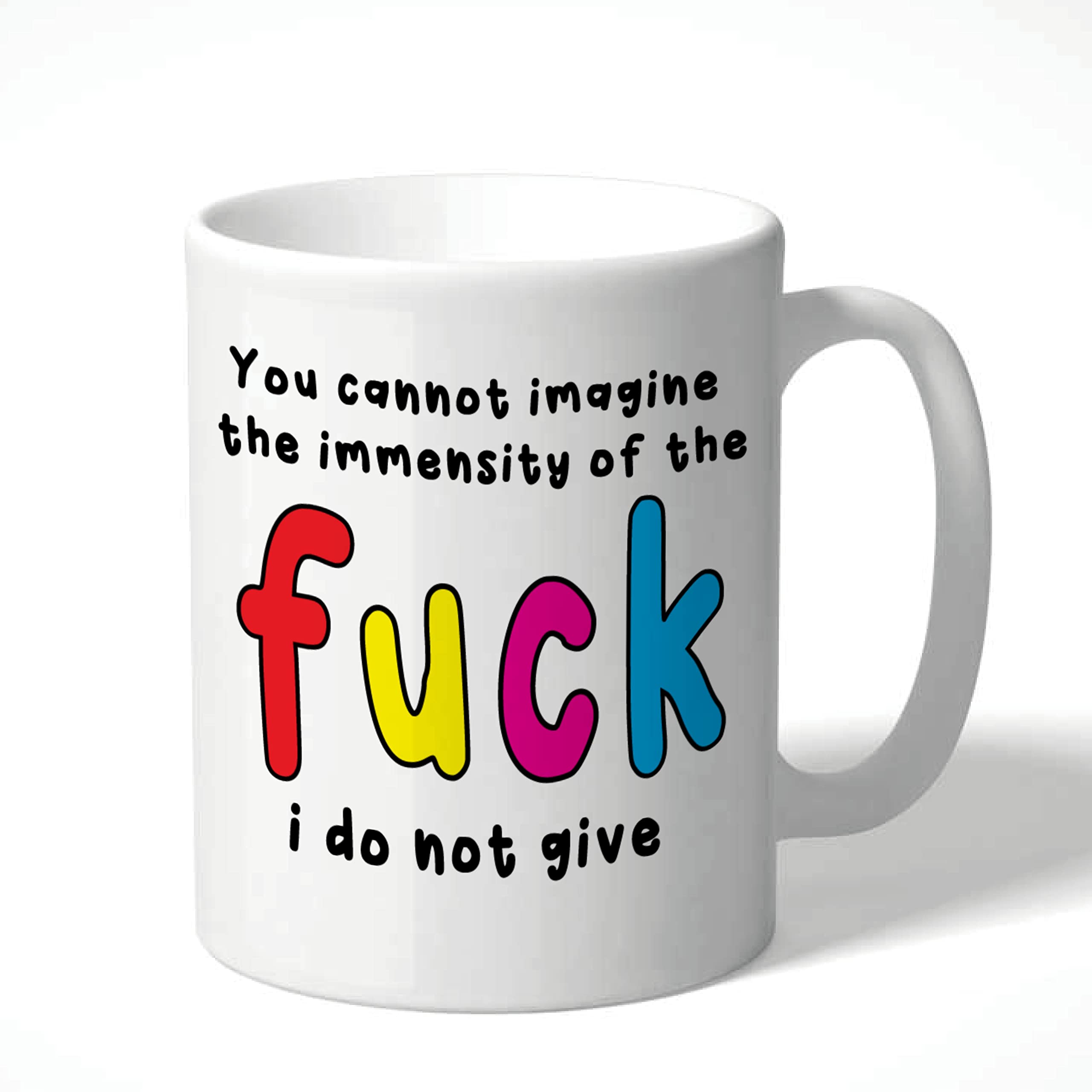 Wanky Candles Men's White Funny Rude Mug For Adults Offensive Swearing Quotes Cheeky Humour Coffee Cup For Wo Friends Colleagues Birthday Christmas (The Fuck)