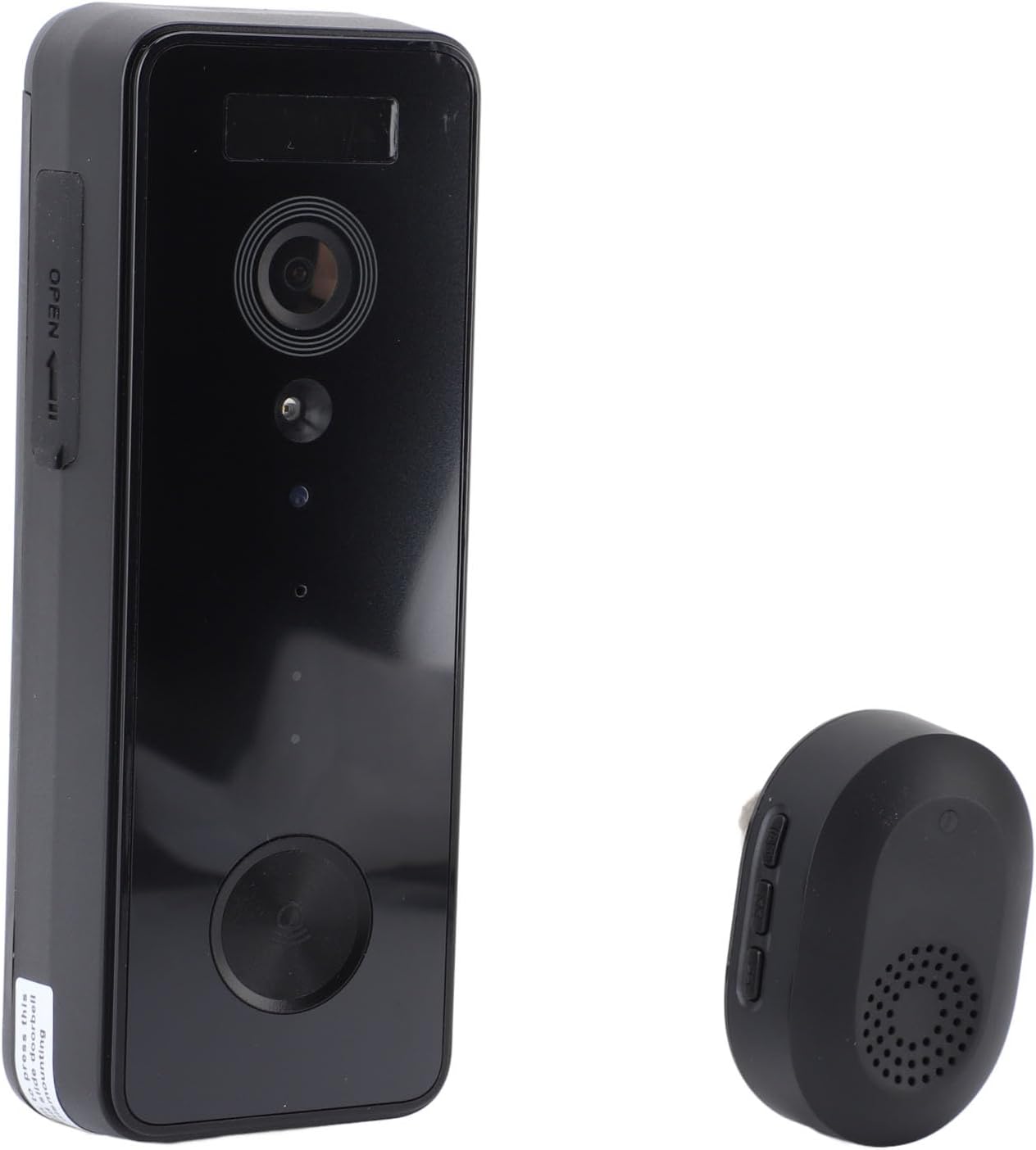 2MP HD -camera, WiFi -deurbel met Bewegingsdetectie Night Vision Video voor Thuisbeveiliging, Uitgerust met Beveiligingsinstellingfunctie voor Extra Veiligheid