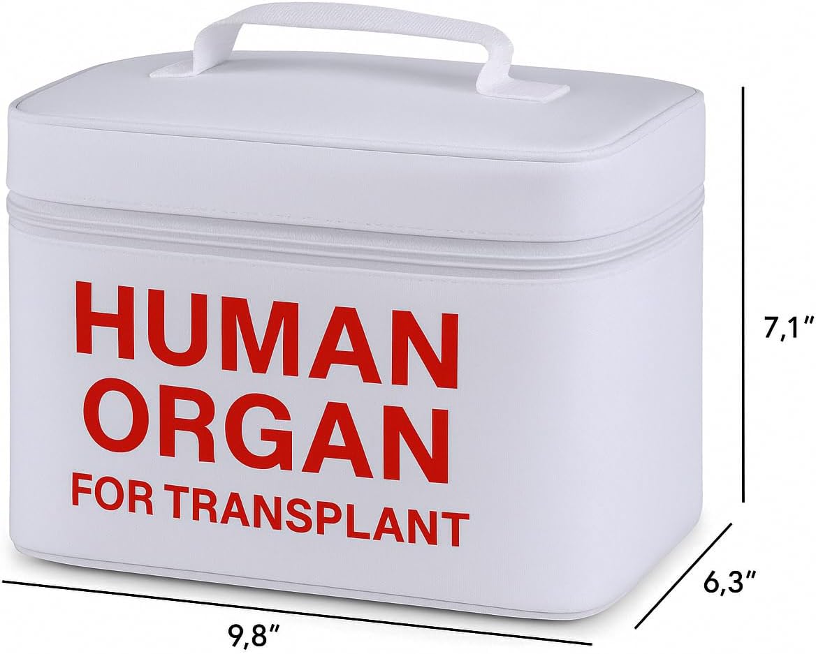 Vintage and Funny Human Organ Lunch Box,the Safest Box for Human Organ Transplantation, Waterproof Lining,Transport Meals, Snacks & More,Emt Gifts image 4