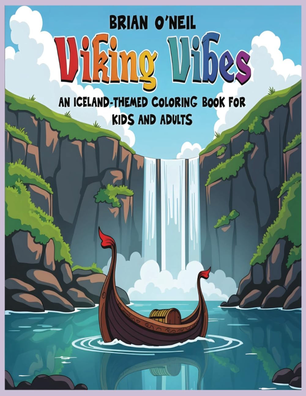 Viking Vibes: An Iceland-themed coloring book for kids and adults