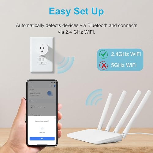 Miniatura 6 de EIGHTREE Enchufe inteligente, toma WiFi para el hogar inteligente funciona con Alexa y Google Home, enchufe inteligente con control remoto y función
