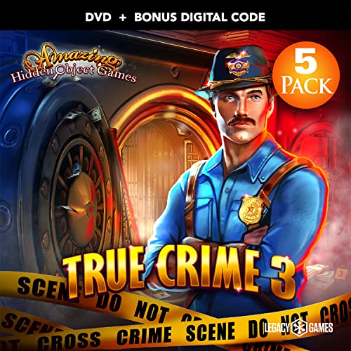 Amazing Hidden Object Games for PC: True Crime Vol. 3 (5 Game Pack) – PC DVD with Digital Download Codes